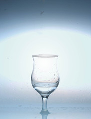 .glass of water isolated on a white background