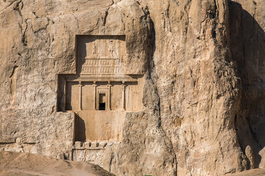 Naqsh-e Rustam, an ancient necropolis in Pars Province, Iran. Pa