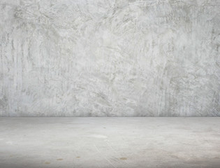 Empty Room perspective,grunge concrete wall and cement floor, Mo
