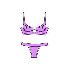  Vector underwear background. Lingerie. Bras and panties.  Sexy