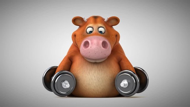 Fun cow - 3D animation