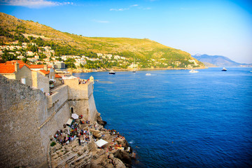 Dubrovnik coast line view