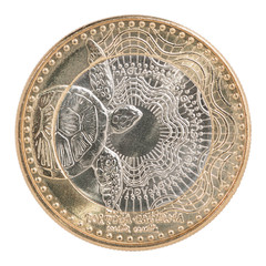 Colombia pesos coin