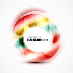 Colorful abstract circle banner
