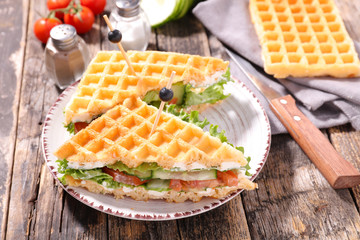 waffle sandwich