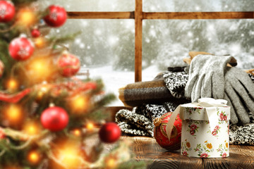 window sill of xmas tree 