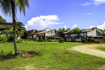 Old factory in Marienburg in Surinam