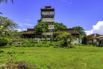 Old factory in Marienburg in Surinam