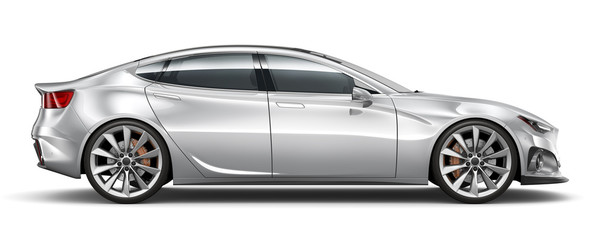Silver elegant car