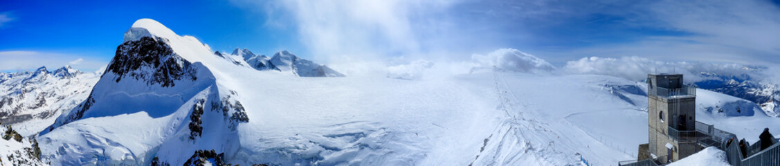 Klein matterhorn, Glacier paradise Panorama