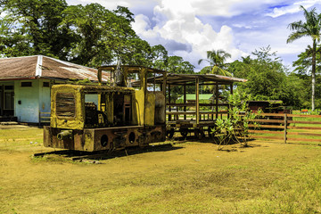 Old machines on Marienburg in Surinam