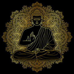 Bubbha Sitting in Lotus position
