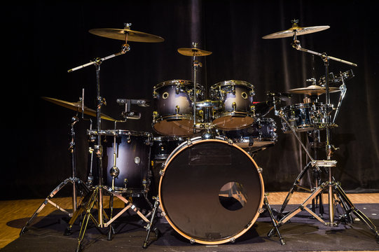 Musical instrument, Drum Kit on the stage