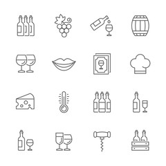Wine icons.
