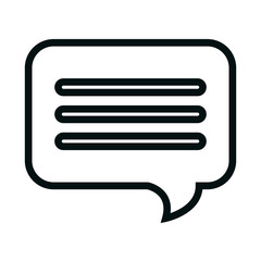 speech bubble message isolated icon vector illustration design