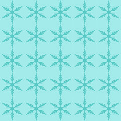 Snowflakes seamless pattern