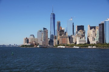 Fototapeta na wymiar Lower Manhattan Skyline