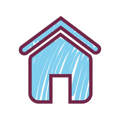 home house silhouette icon vector illustration design
