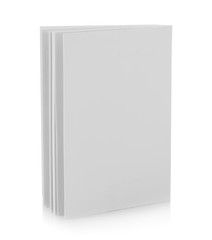 White book on white background