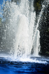 Vertical fountain splashes background