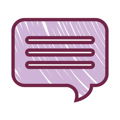 speech bubble message isolated icon vector illustration design