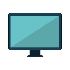 monitor desktop computer icon vector illustration design