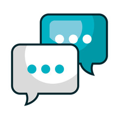 speech bubble message isolated icon vector illustration design