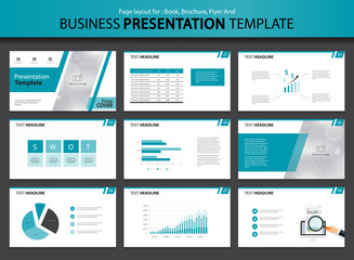 Page layout design for presentation and brochure and book template with infographic elements design