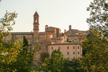 Fototapeta na wymiar View of Montepulciano, Siena, Tuscany, Italy