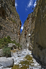 Samaria Gorge in Crete