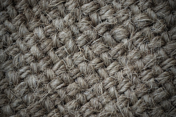 roughly woven, coarse grain, burlap grunge texture.