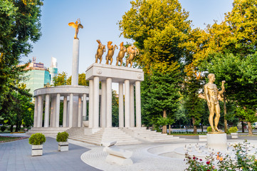 Monument of fallen heroes in Skopje, Macedonia