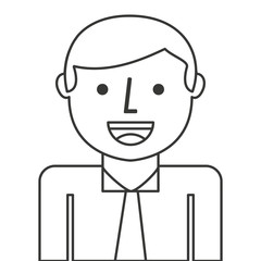 businessman avatar isolated icon vector illustration design