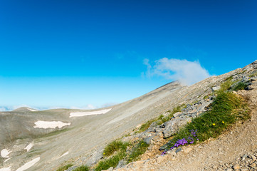 Rocky mountains in Olympus National Park, Greece