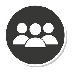 teamwork silhouette isolated icon vector illustration design