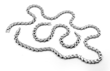 The set - Necklace and bracelet - Stainless Steel