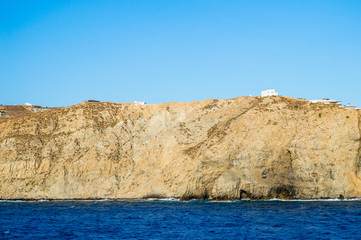 Greece island with white houses