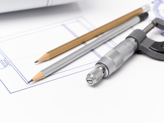 Industrial drawing detail.