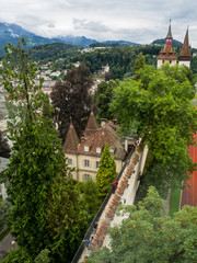 Fototapeta na wymiar Vistas desde La Muralla de Musegg de Lucerna, en Suiza, verano de 2016 OLYMPUS DIGITAL CAMERA