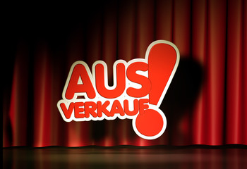 Ausverkauf - Typo Spot Vorhang