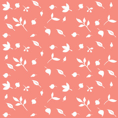 berries. leaves. print with floral motifs.