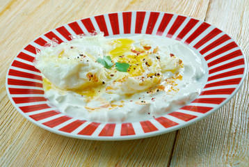 Turkish d poached eggs