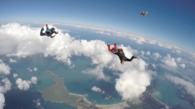 Skydiving at the beach