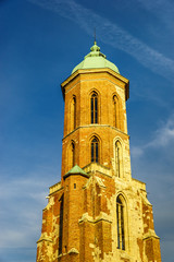Fototapeta na wymiar Mary Magdalene tower, Castle district in Buda, Budapest,Hungary.
