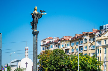 The Statue of Sveta Sofia (The Statue of Saint Sophia) - a monumental sculpture in Sofia, Bulgaria
