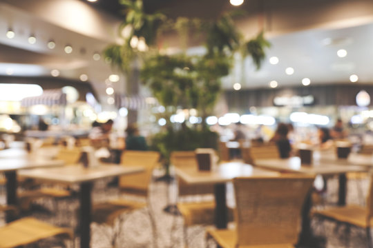 Abstract blur restaurant background