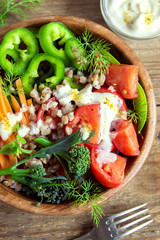 organic vegetable salad