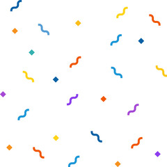 Vector holiday pattern background. White  vector seamless pattern. Background with simple shapes, rings, stars, flashes. Hipster pattern background. Abstract geometric pattern. Colorful background