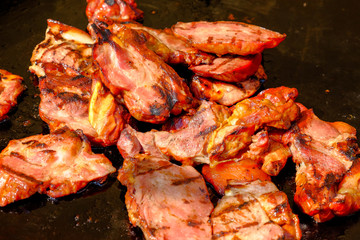 Street food grilled