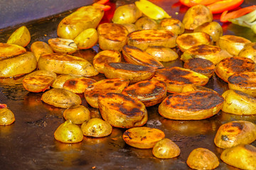 Street food grilled